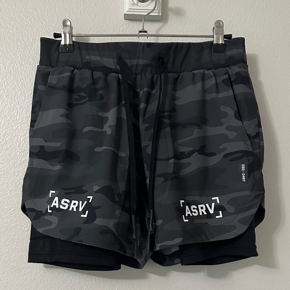 ASRV Dark Camo Athletic Shorts